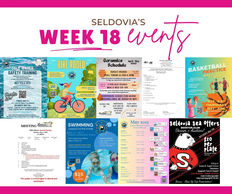 Hello, Seldovia! Welcome to Week 18 of 2025!