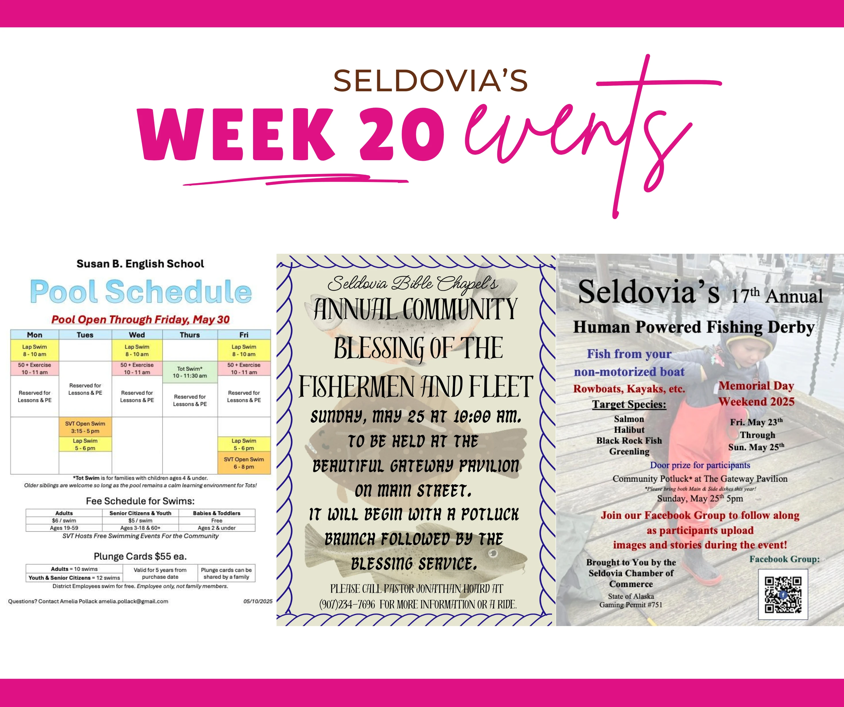 Hello, Seldovia! Welcome to Week 20 of 2025!