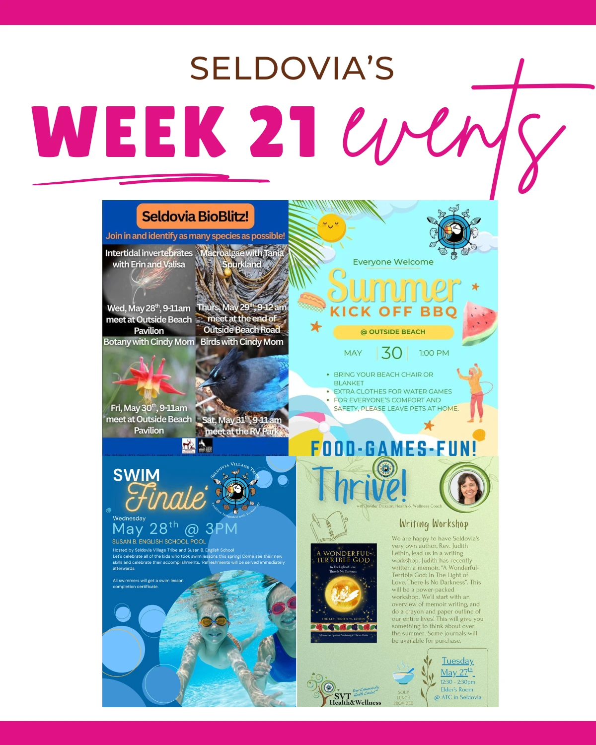Hello, Seldovia! Welcome to Week 21 of 2025!