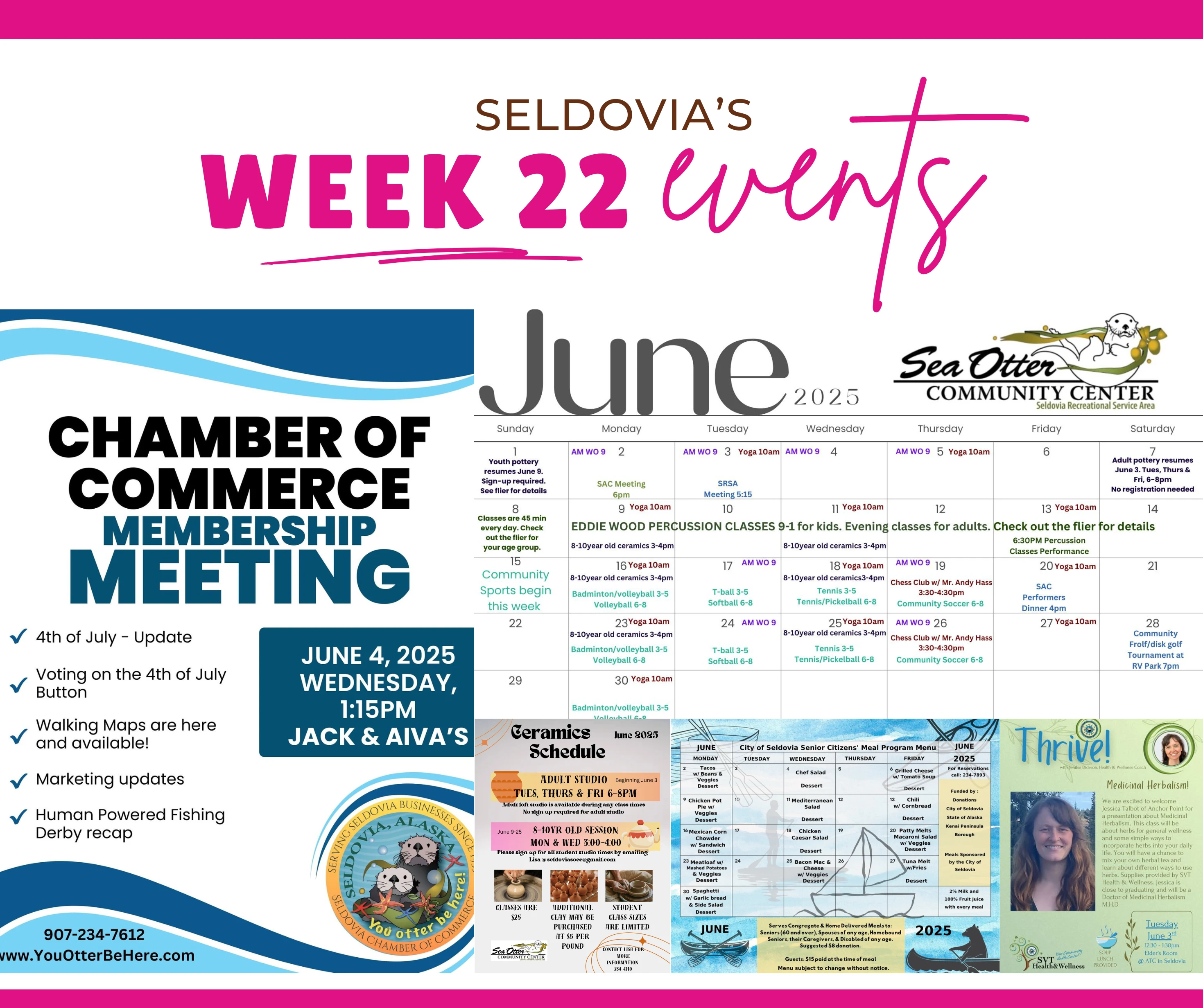 Hello, Seldovia! Welcome to Week 22 of 2025!