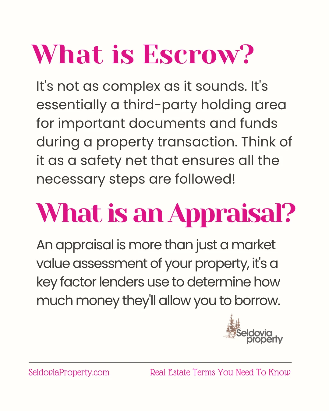 Here are some common real estate terms to help you feel confident and informed on your buying or selling journey.