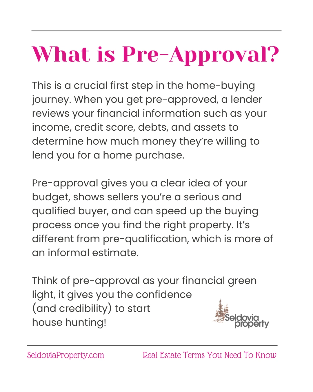 Before you fall in love with that dream home, get your financial green light!