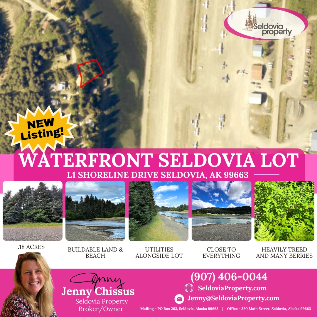 This is a Premier Larger sized Waterfront Lot on the Slough! Your Private Alaskan Haven! 