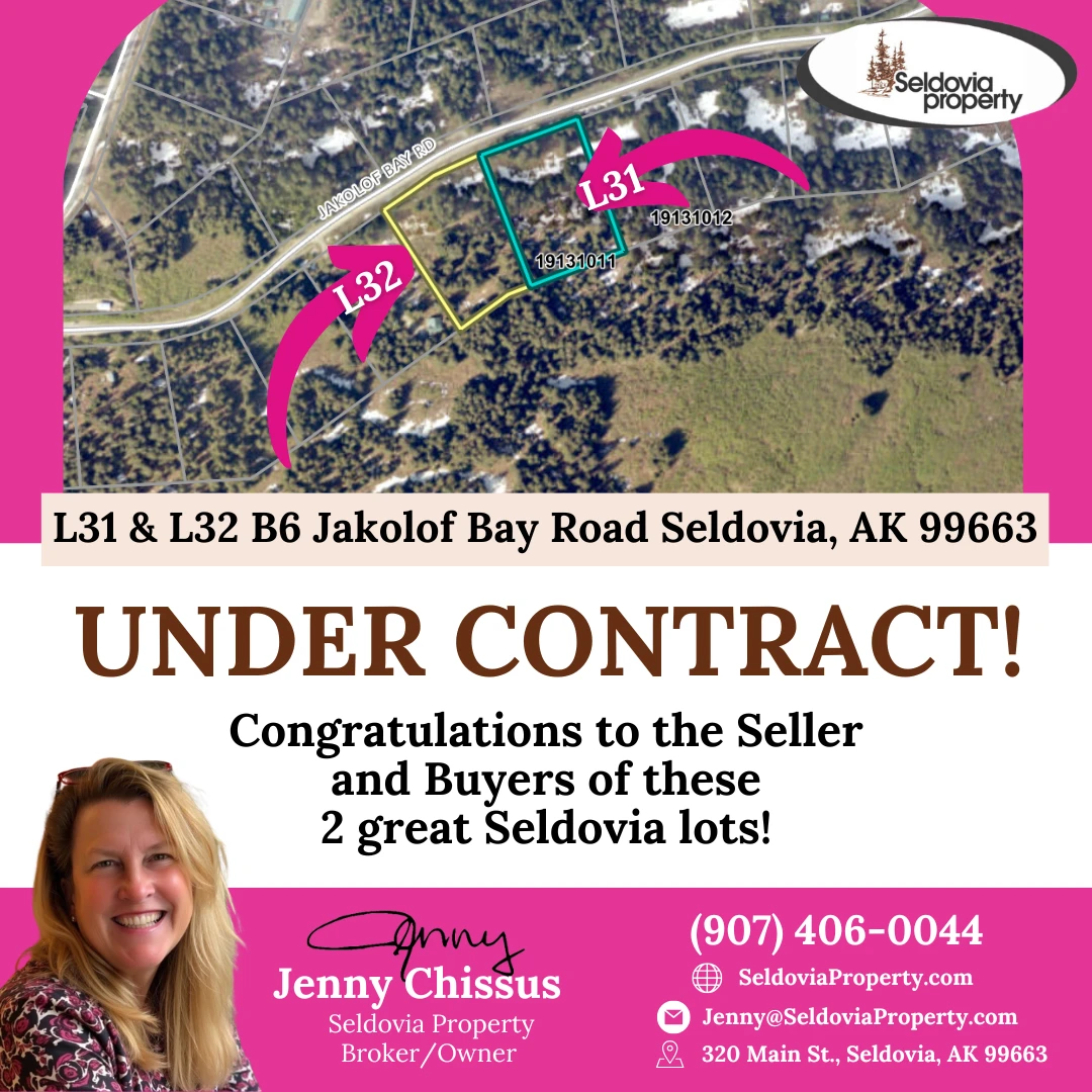 Congratulations to the Seller and Buyers of these two great Seldovia lots!
