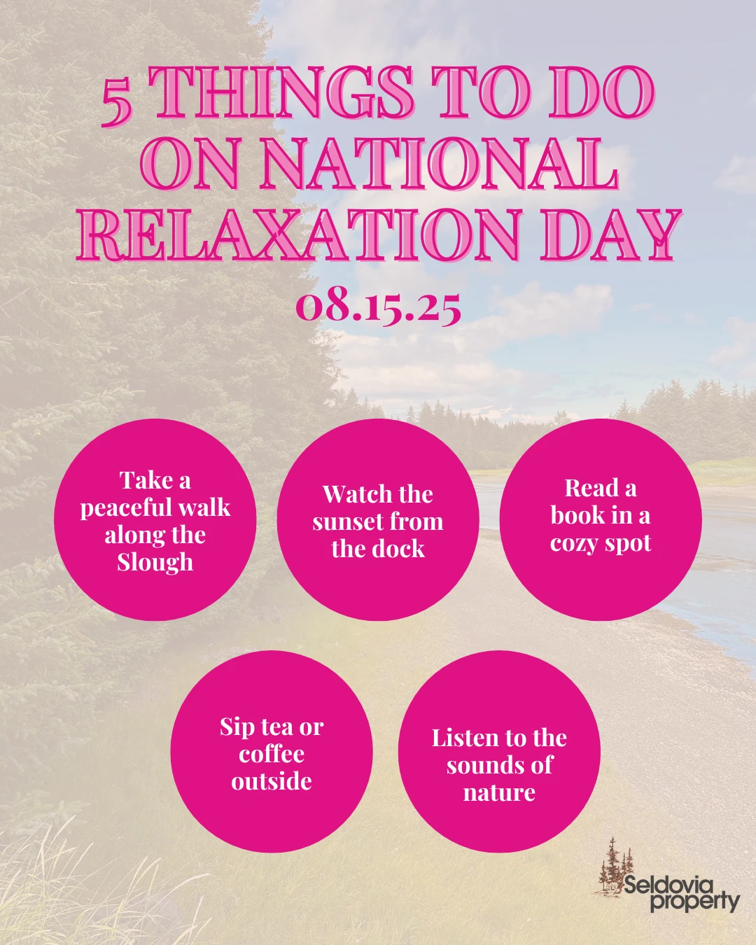 Embrace the calm and unwind—it's National Relaxation Day!
