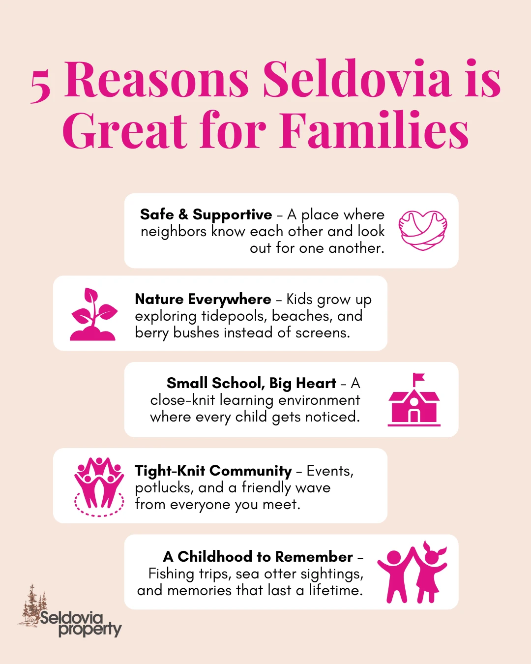 Thinking about raising a family in Seldovia? 