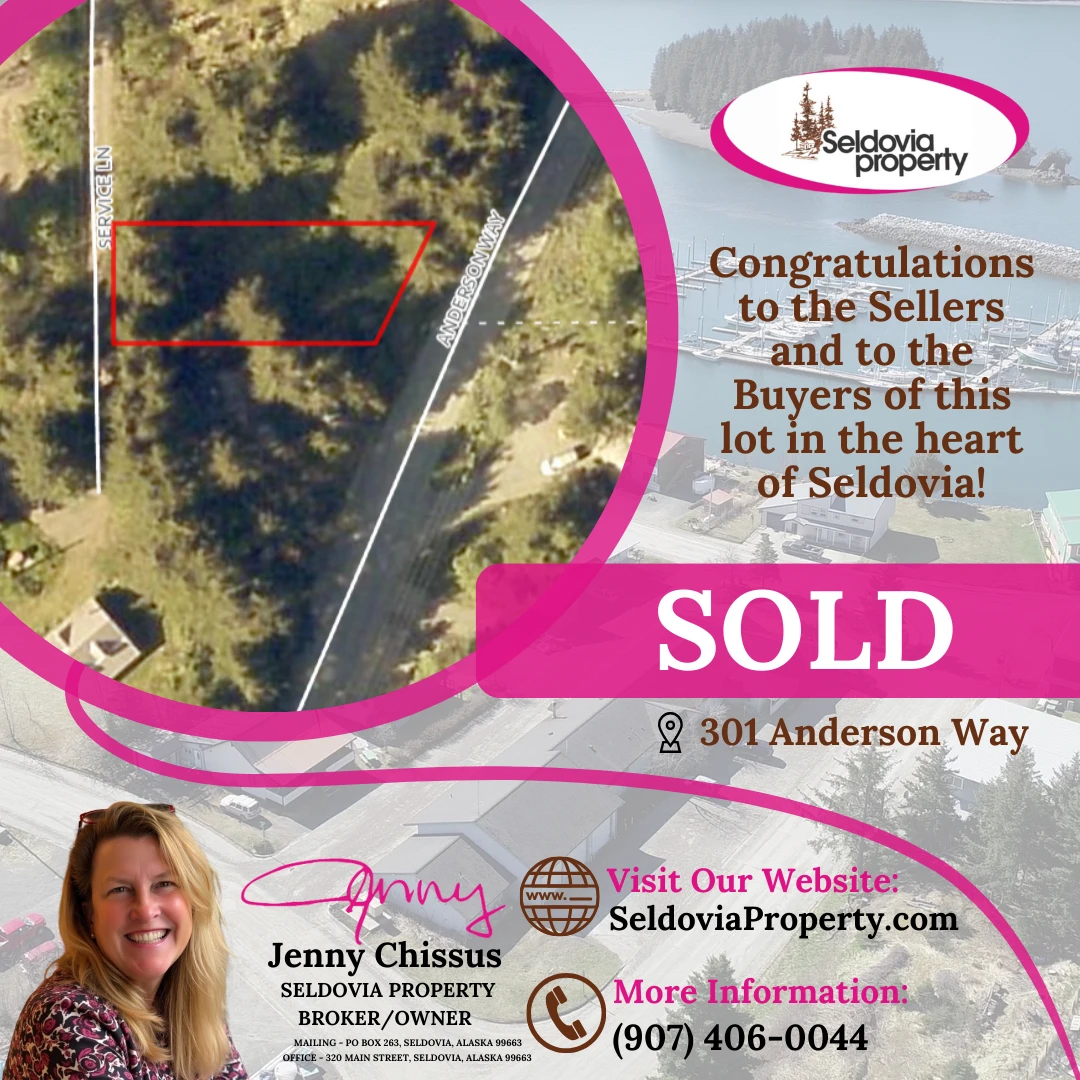 A unique opportunity has just been secured in the heart of Seldovia!