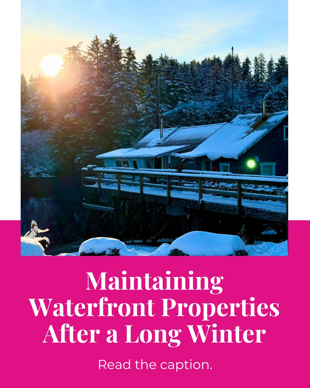 While we are still in the middle of winter, we anticipate a time when winter finally loosens its grip on Seldovia. 