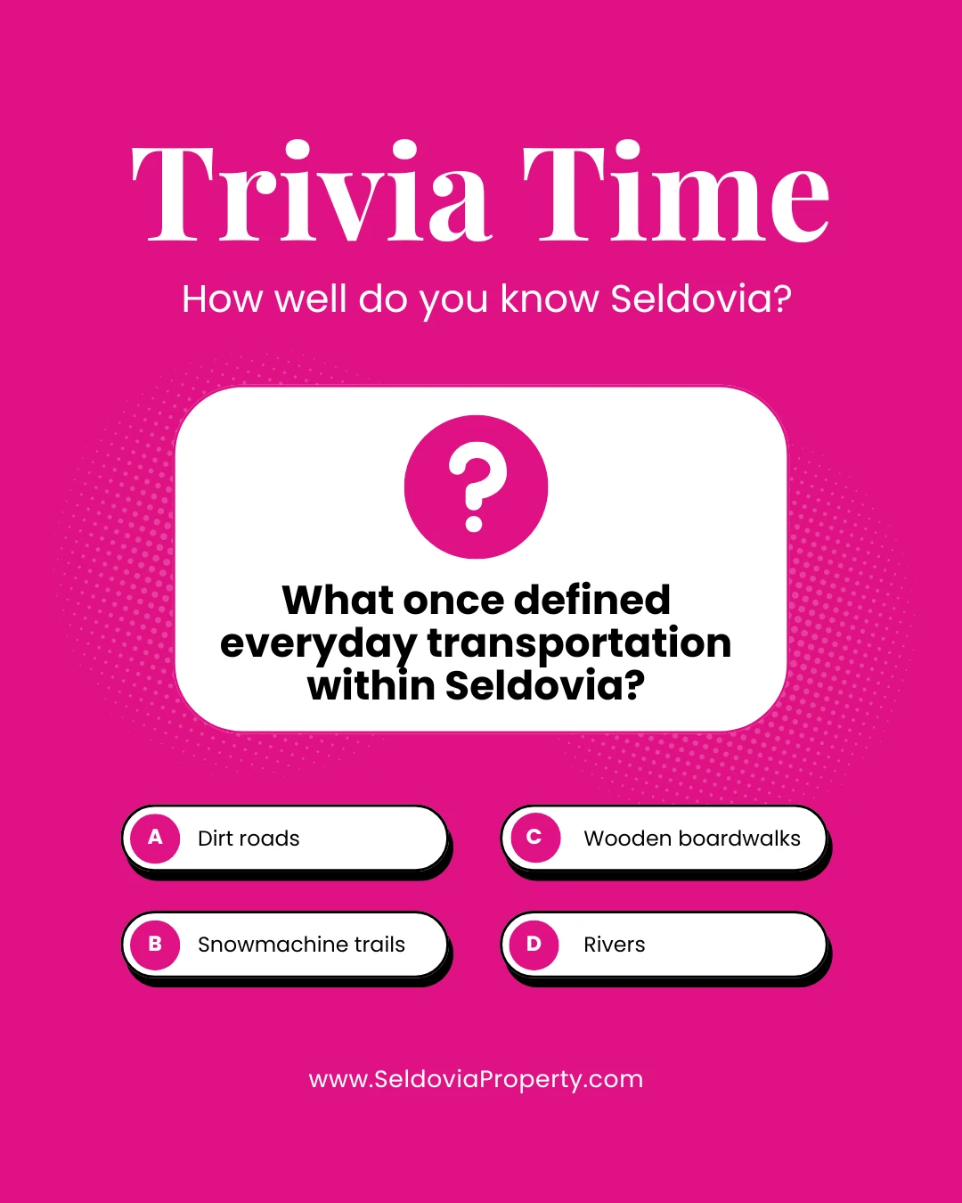 Answer: Wooden boardwalks!