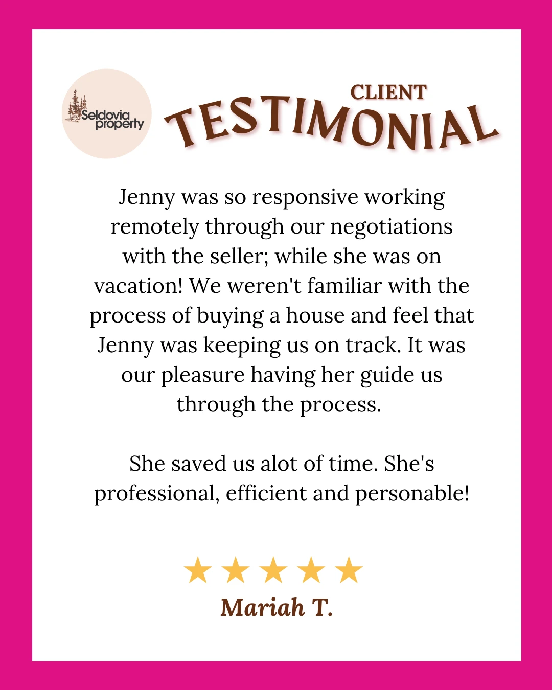 Mariah and John! Thank you - what a pleasure it was for me to help your sweet family into your first home!