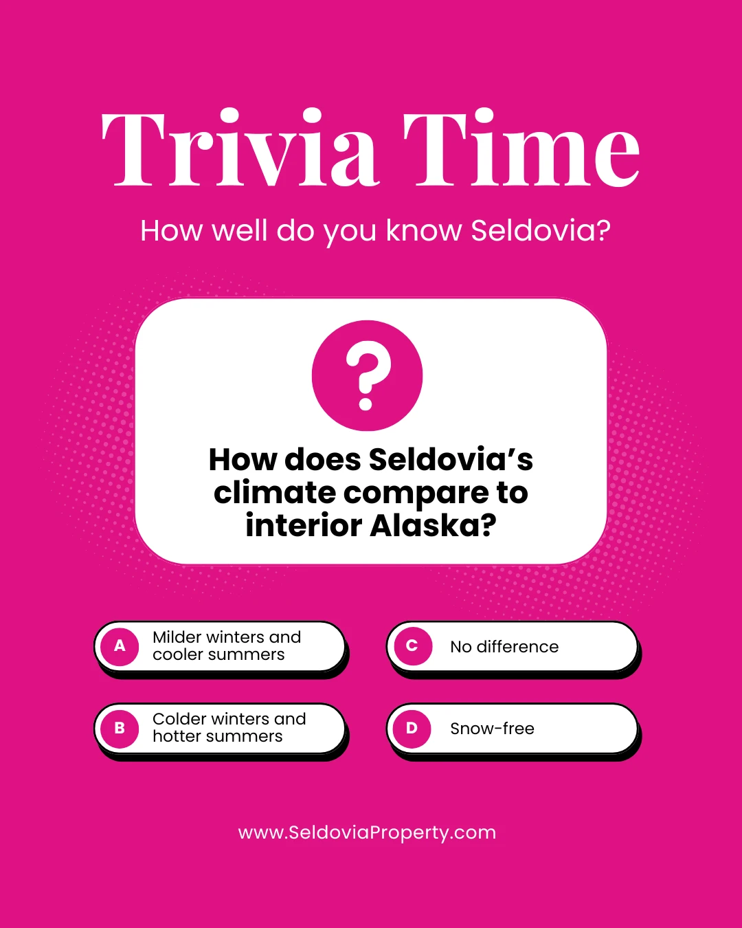 Answer: Milder winters and cooler summers!