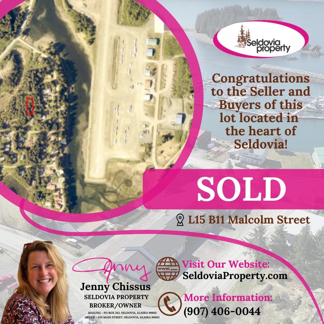 Cheers to the seller and new owners of this lot in the heart of Seldovia!