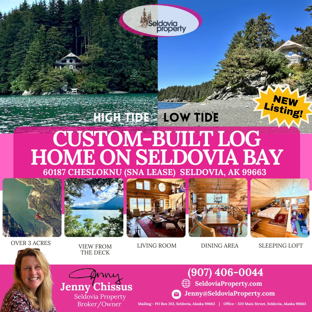 Rare waterfront opportunity on Seldovia Bay!