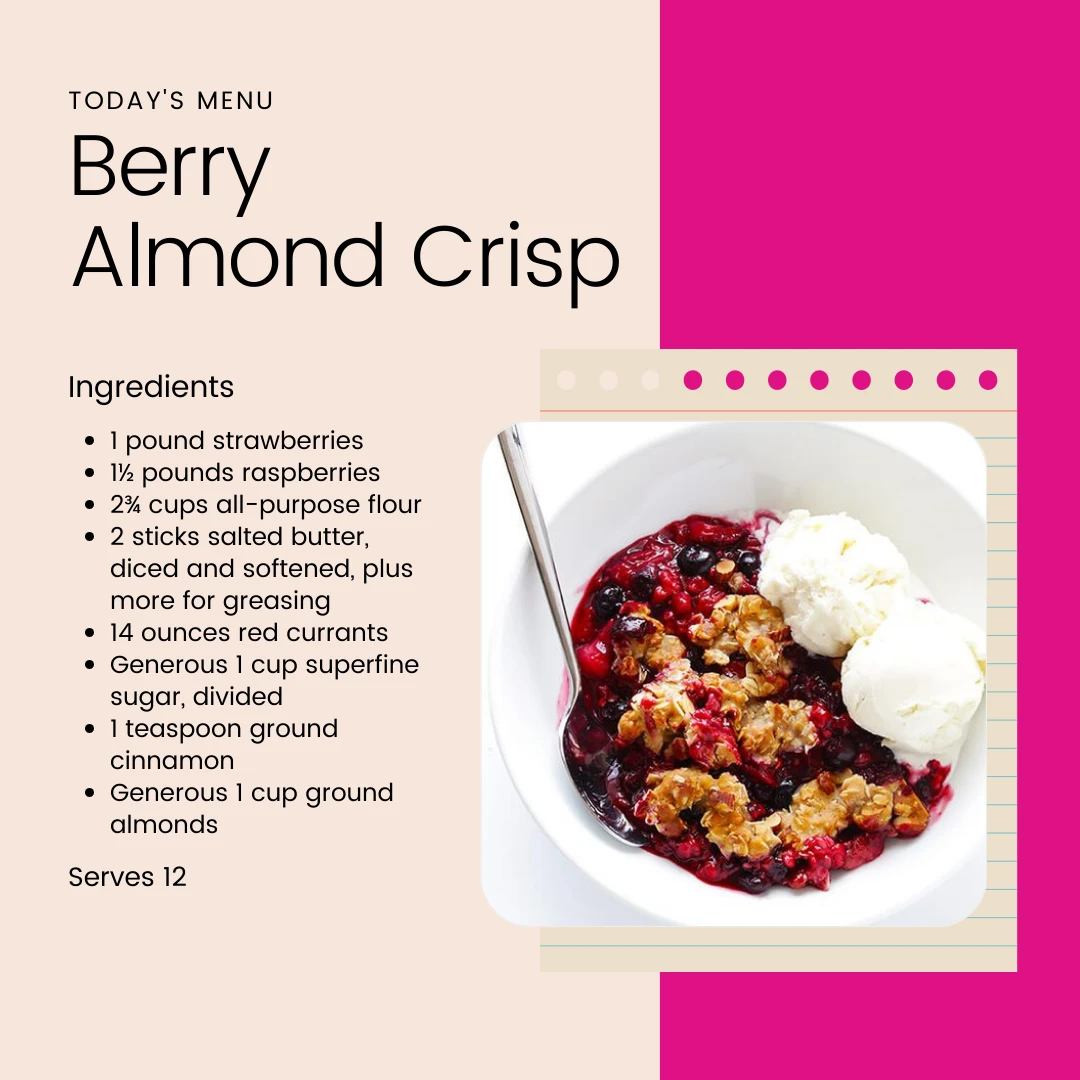 Berry Almond Crisp - Must Try!