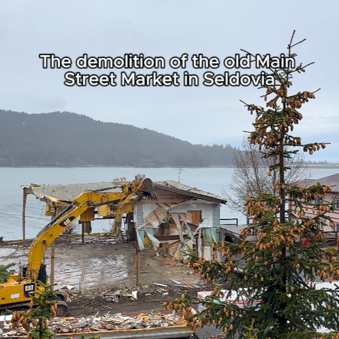 The Demolition of the Old Main  Street Market in Seldovia