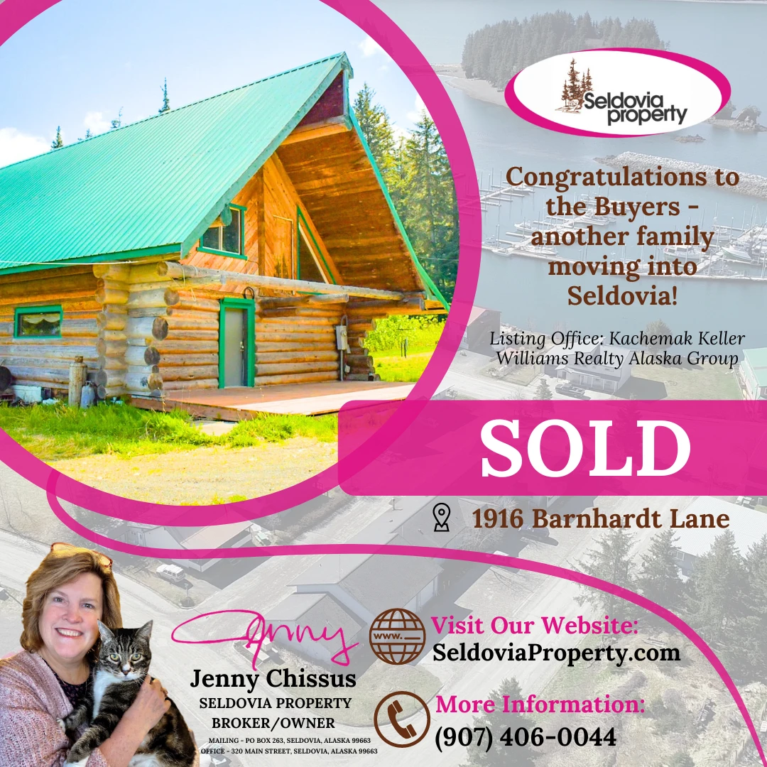 Join us in congratulating the buyers on their new journey in Seldovia! 