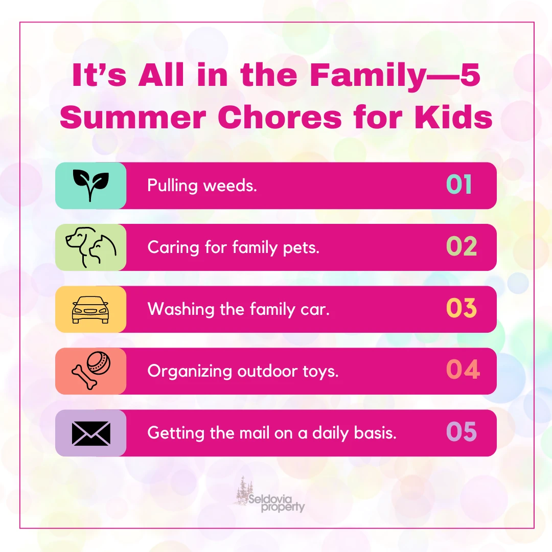 5 Summer Chores for Kids
