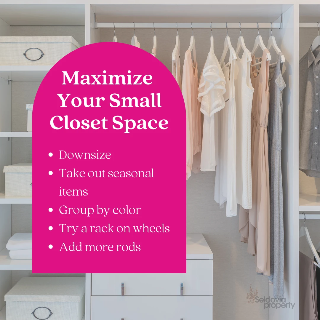 Here's How To Maximize  Your Small Closet Space