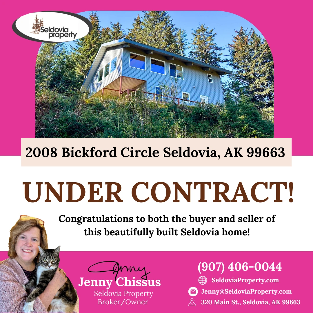 Congratulations to the buyer and seller on this beautifully built Seldovia home now being under contract! 