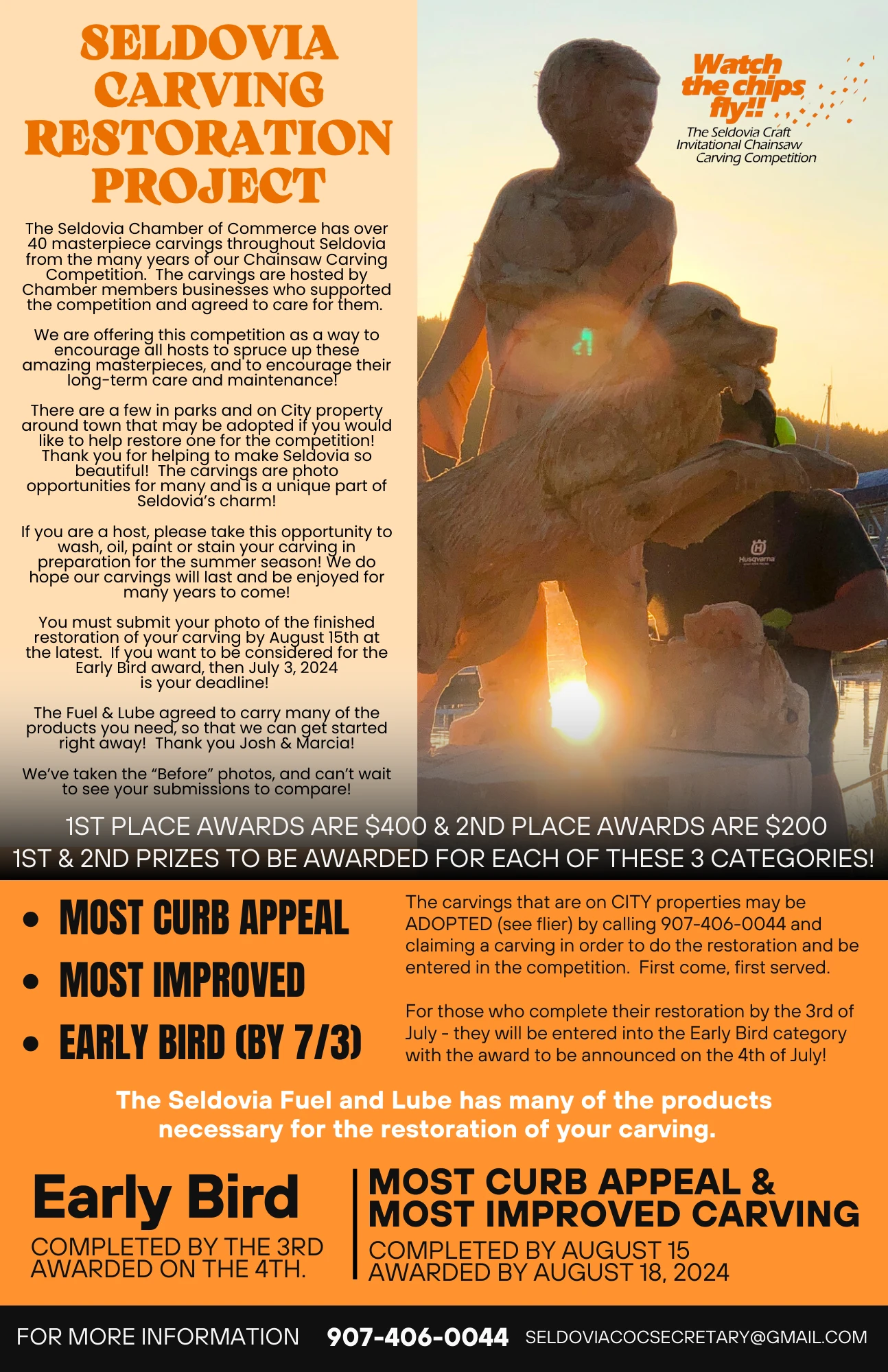 Chainsaw Carving Restoration Contest