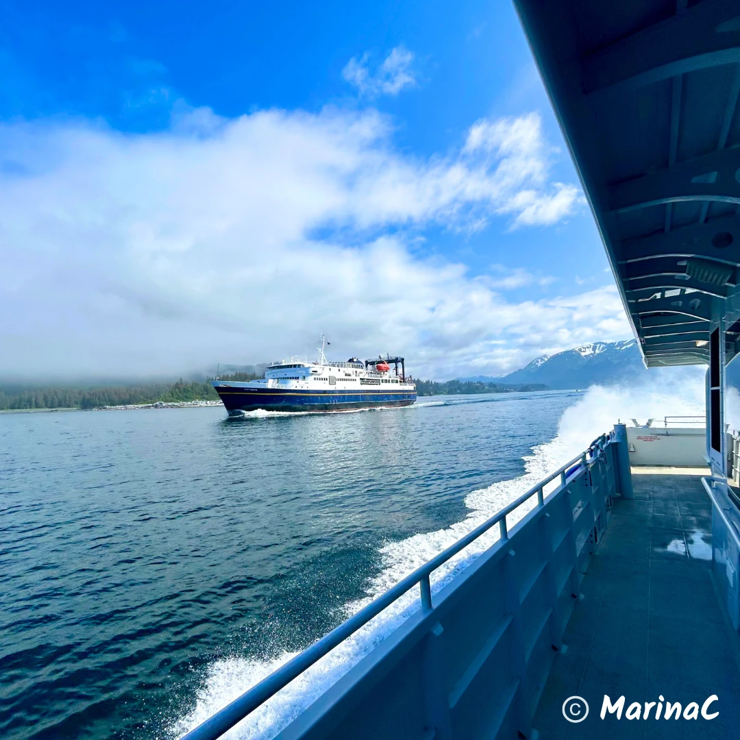 Racing The Tusty out of Seldovia on the Kachemak Voyager