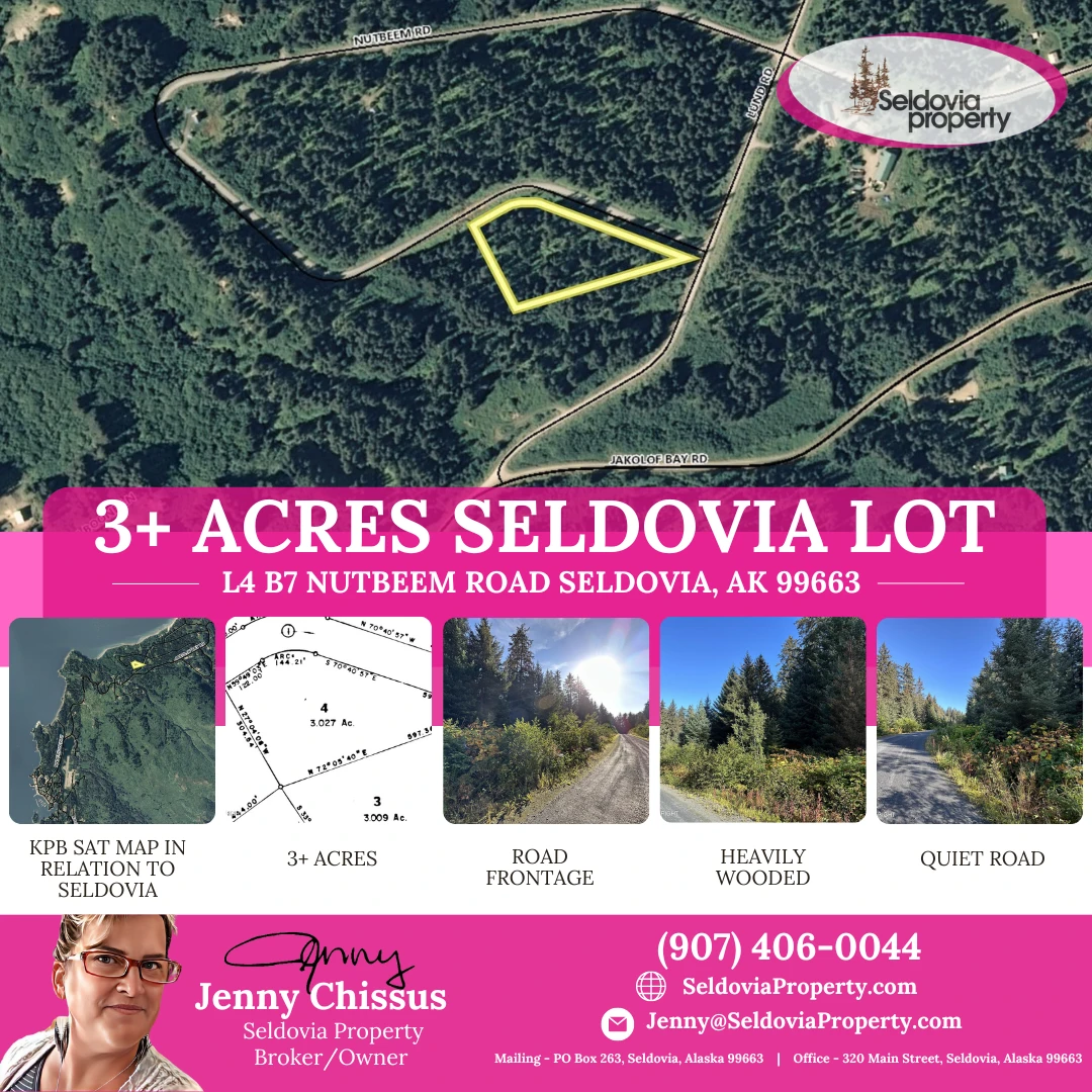 3+ Acres Seldovia Lot For Sale